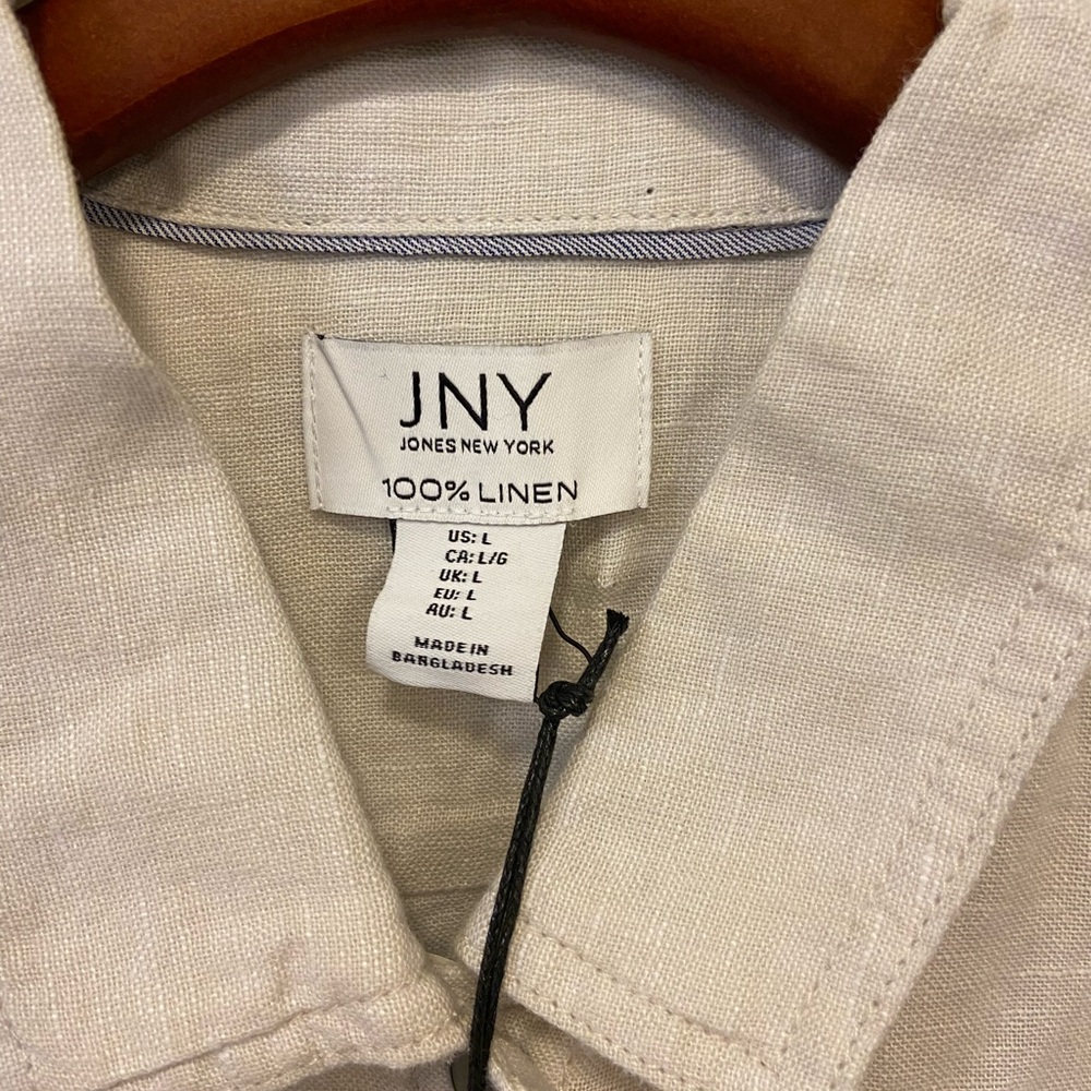 100% Washable Linen Jean Jacket - Picture 11 of 12